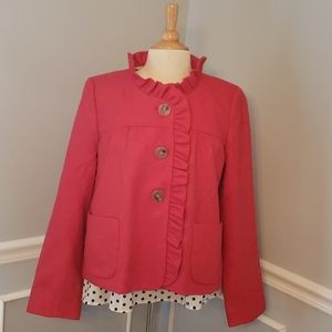 J. Crew Red Coral "Fiona" wool jacket